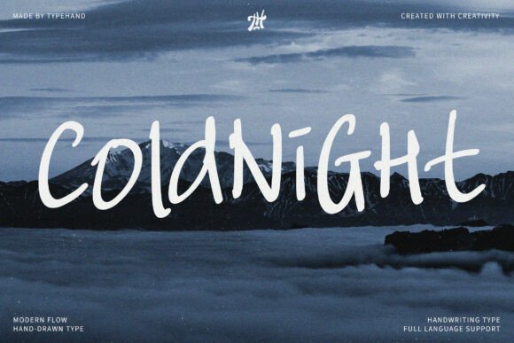 Coldnight Font — Warm Handwritten Typography for Creative Brands