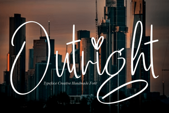 Outright: A Sweet Cursive Font for Modern Designs