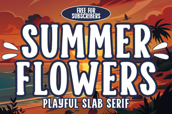 Summer Flowers: A Hand-Drawn Font That Brings the Sunshine
