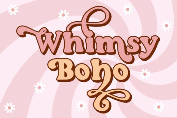 Whimsy Boho – A Retro Handwritten Font That Feels Free